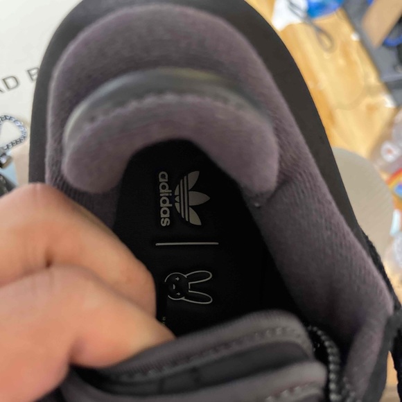 ADIDAS x BAD BUNNY FORUM LOW TRIPLE BLACK BACK TO SCHOOL SIZE 5 MEN 6 WOMEN - Picture 8 of 8